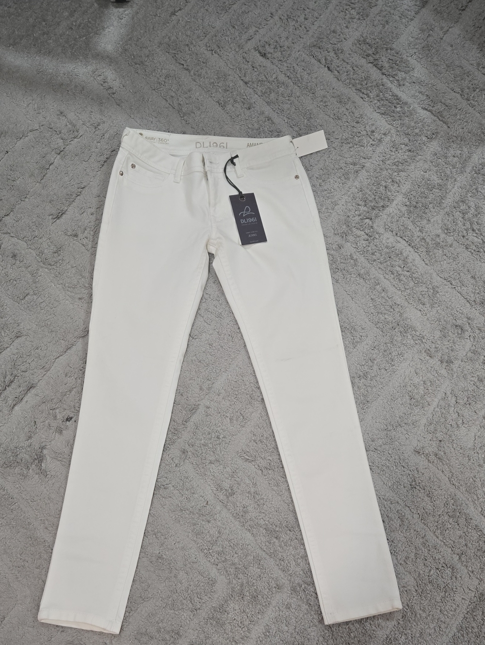 DL1961 Womens Skinny Jeans - White